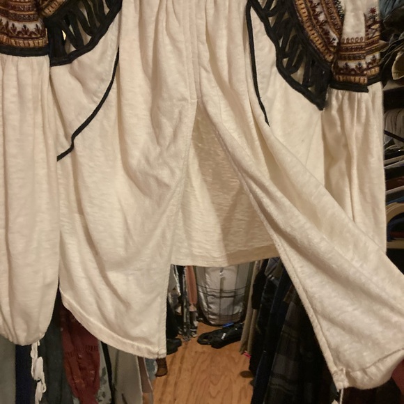 Free People Snow Kisses Embroidered Blouse - Picture 5 of 9